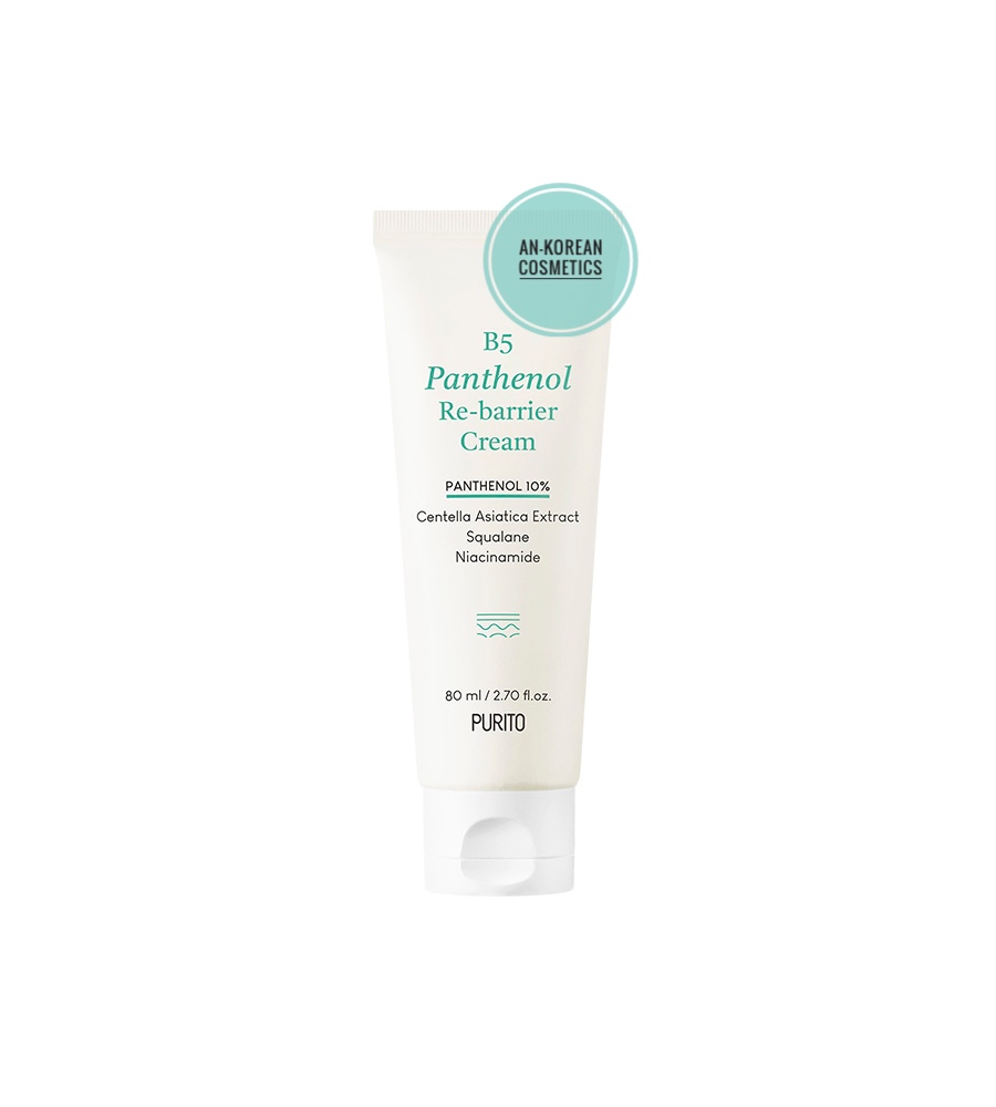 Purito B5 Panthenol Re-barrier Cream – Възстановяващ крем за лице с пантенол